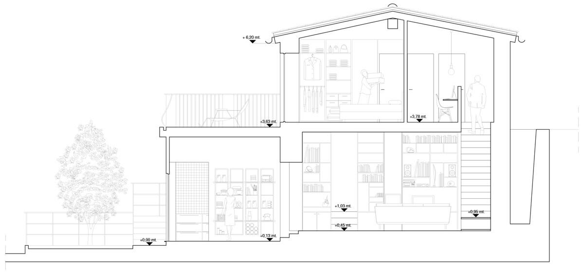 studio-d-architettura-q-house-sezione-longitudinale